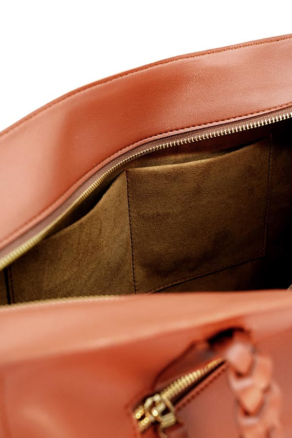 A and S Accessories Tote with hand braided handles