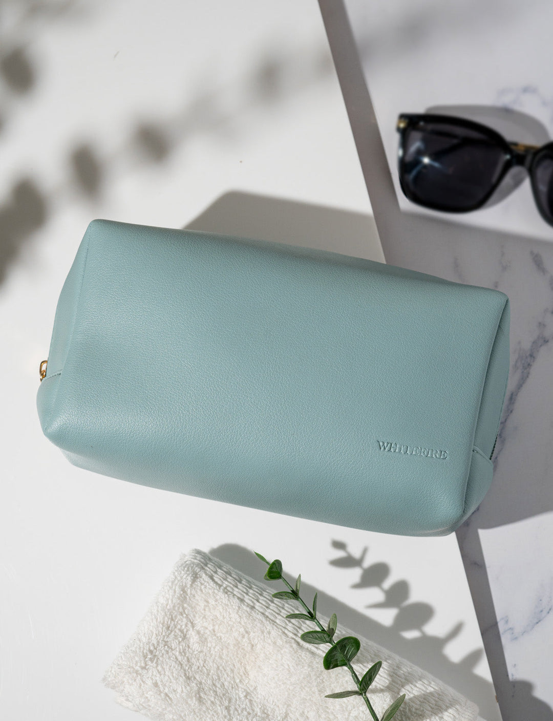 White Fire Travel Pouch - Arctic Blue