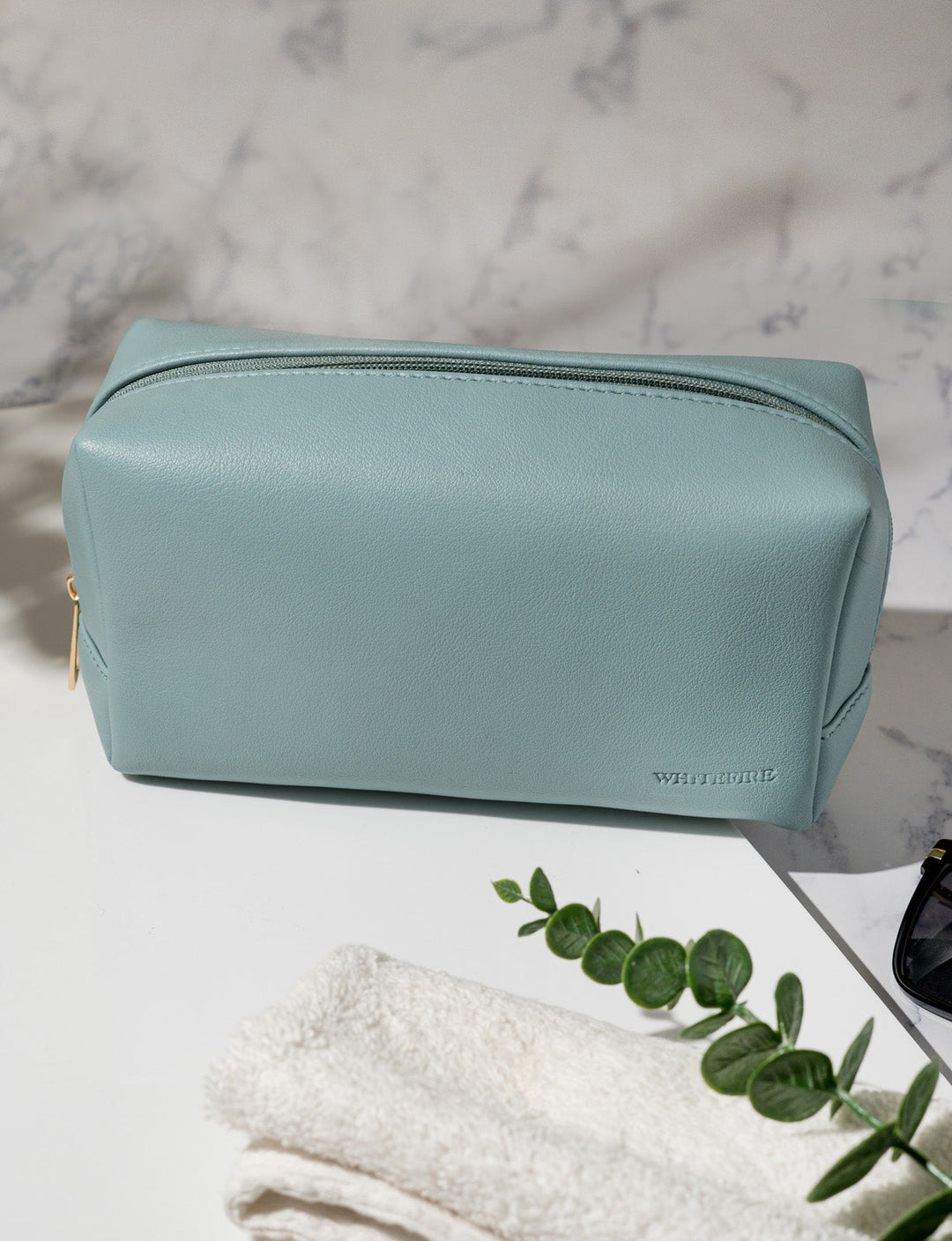 White Fire Travel Pouch - Arctic Blue