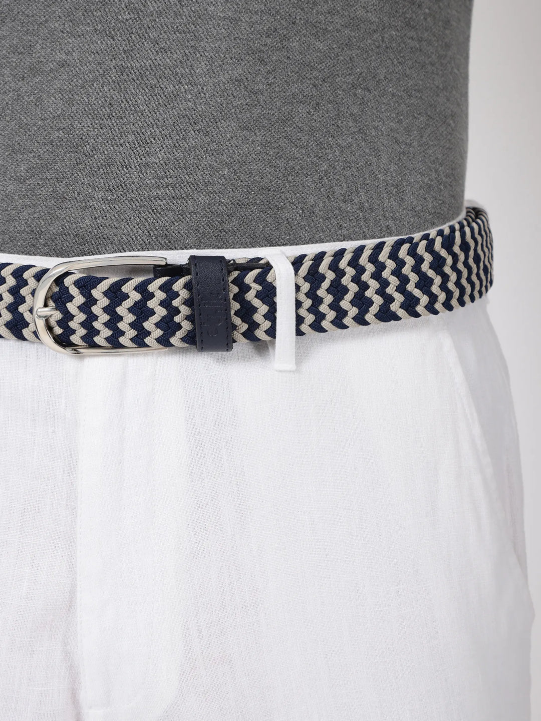 Urban Braid - Blue & White - Nickel