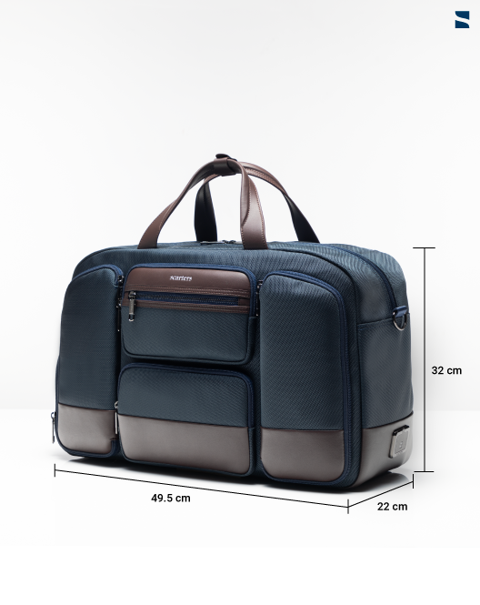 The Terminal Travel Messenger Bag | Navy Blue
