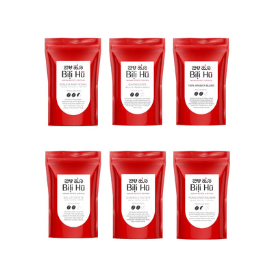 Trial set - 6 assorted packs of coffee (75g each)