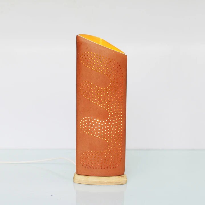 TRIGO Table Light with Wooden Base - Suspire