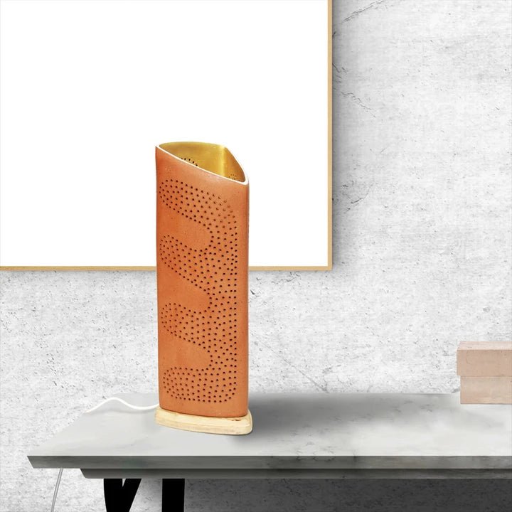 TRIGO Table Light with Wooden Base - Suspire