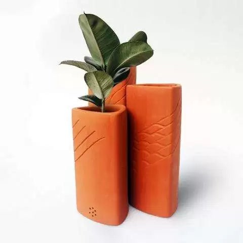 TRIGO Terracotta Planters LARGE - Suspire