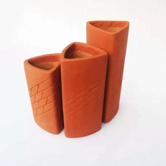 TRIGO Terracotta Planters LARGE - Suspire