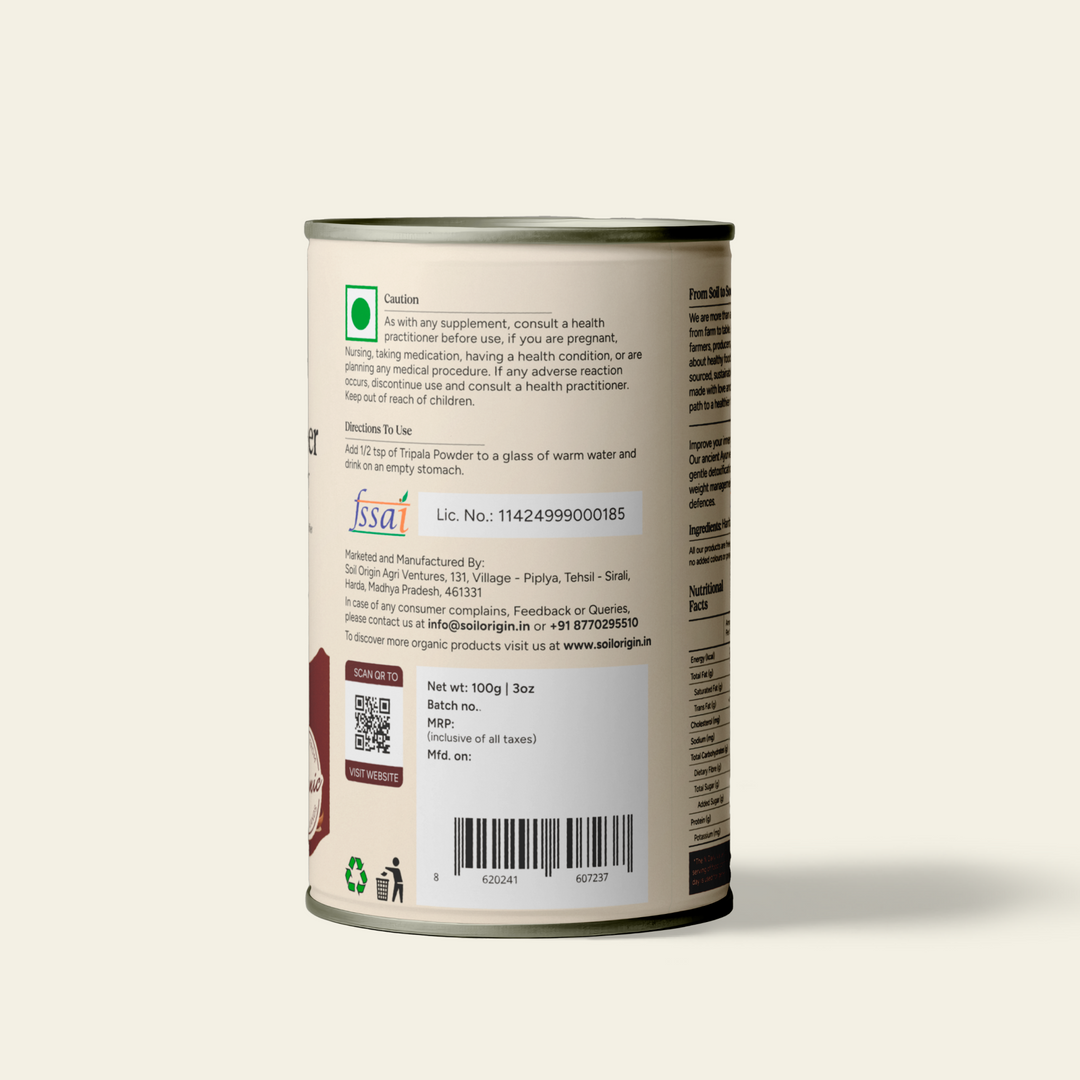 Soil Origin Triphala Powder - 100 Gm