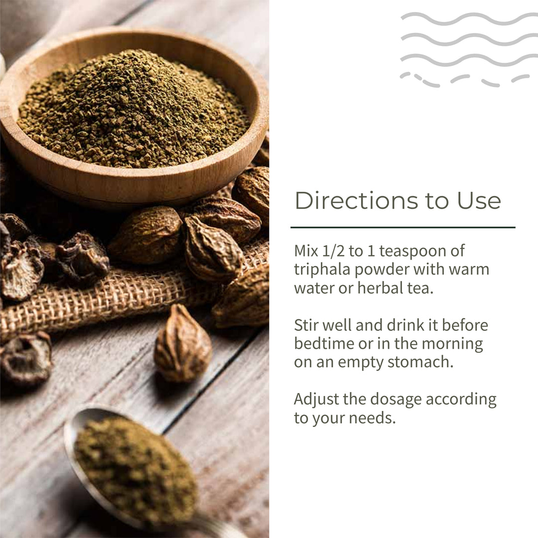 Ecotyl Triphala Powder for Digestive Health & Immune System - 100g