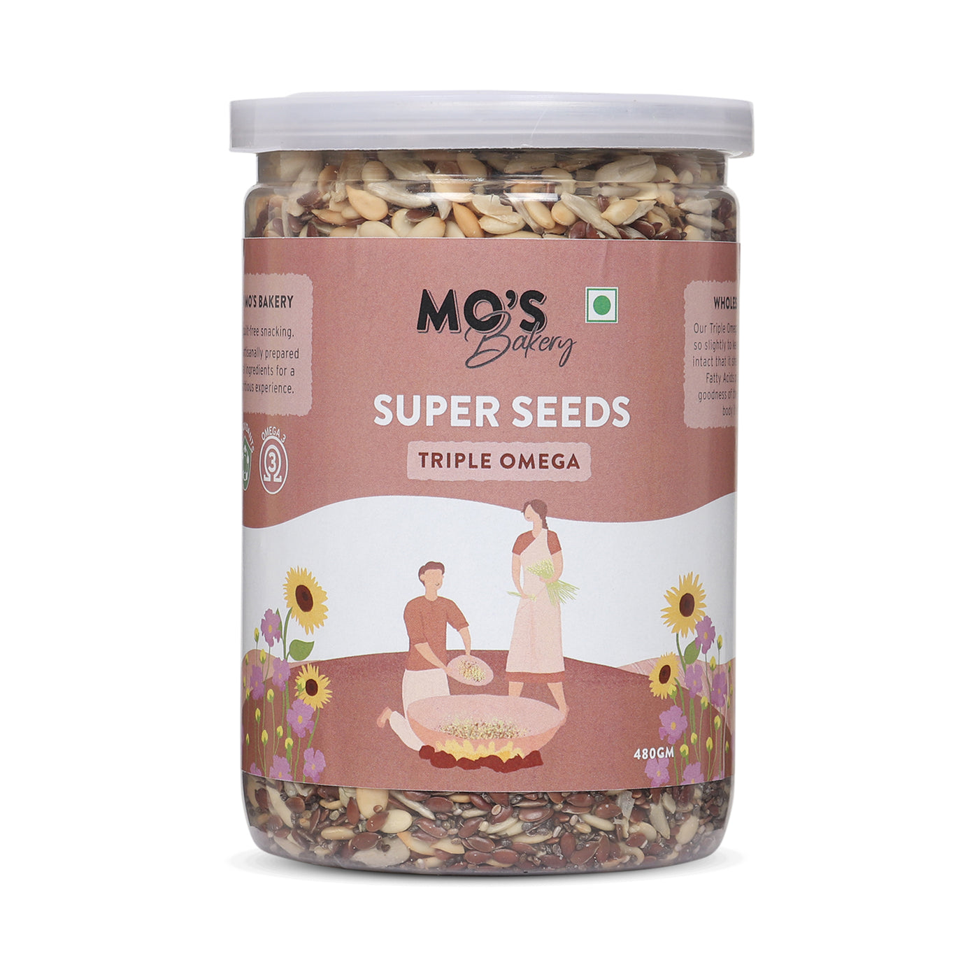 Mo's Bakery Triple Omega Seeds Mix vegan & gluten free