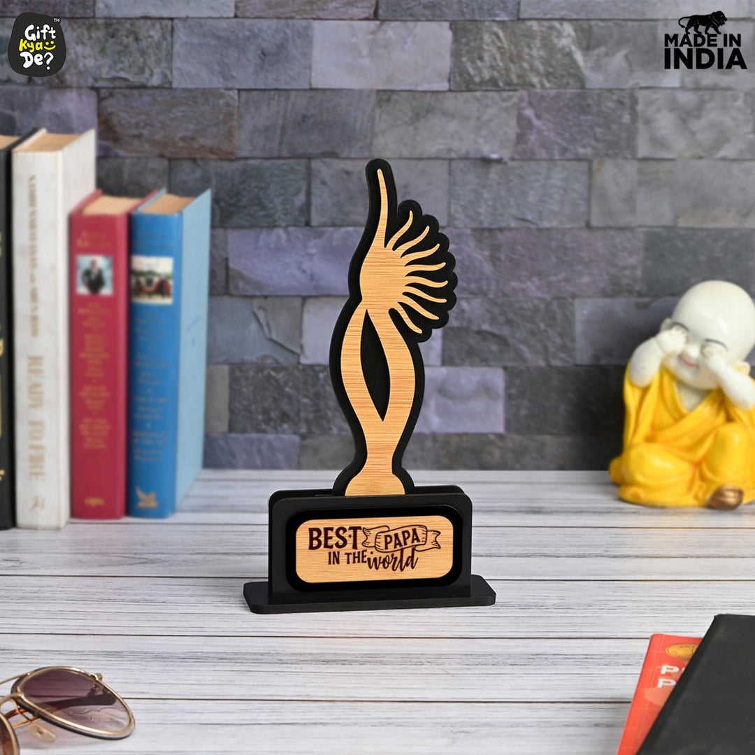 Gift Kya De Memento Awards and Trophy for All, Easy Print & Sticker Paste Your Matter, Eco Friendly Gifts