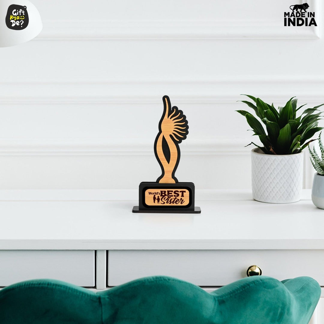 Gift Kya De Memento Awards and Trophy for All, Easy Print & Sticker Paste Your Matter, Eco Friendly Gifts