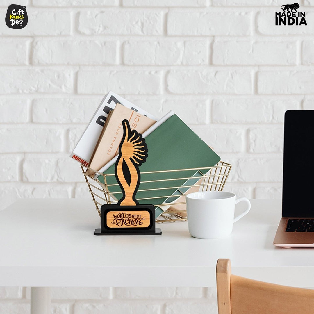 Gift Kya De Memento Awards and Trophy for All, Easy Print & Sticker Paste Your Matter, Eco Friendly Gifts