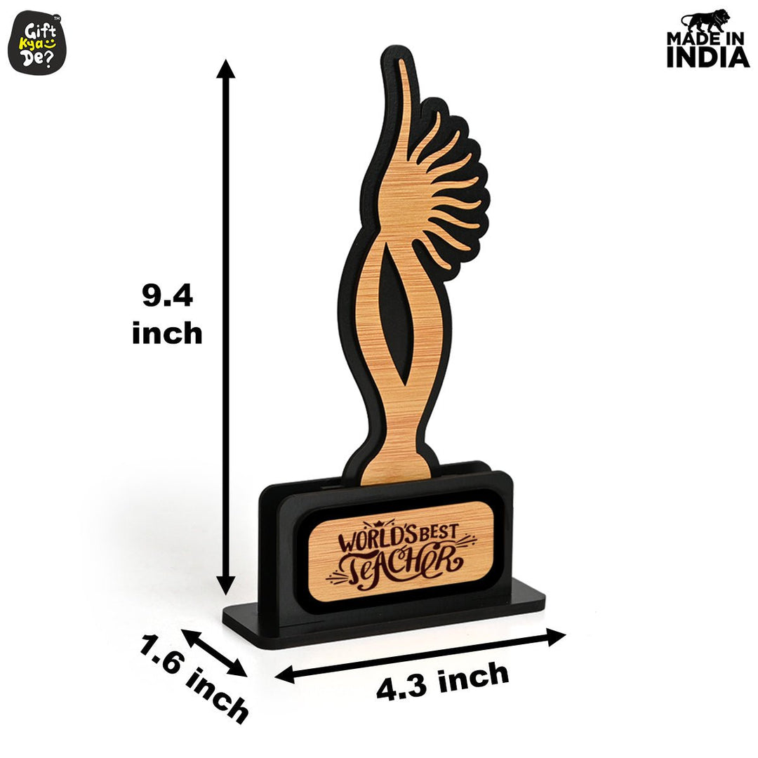 Gift Kya De Memento Awards and Trophy for All, Easy Print & Sticker Paste Your Matter, Eco Friendly Gifts