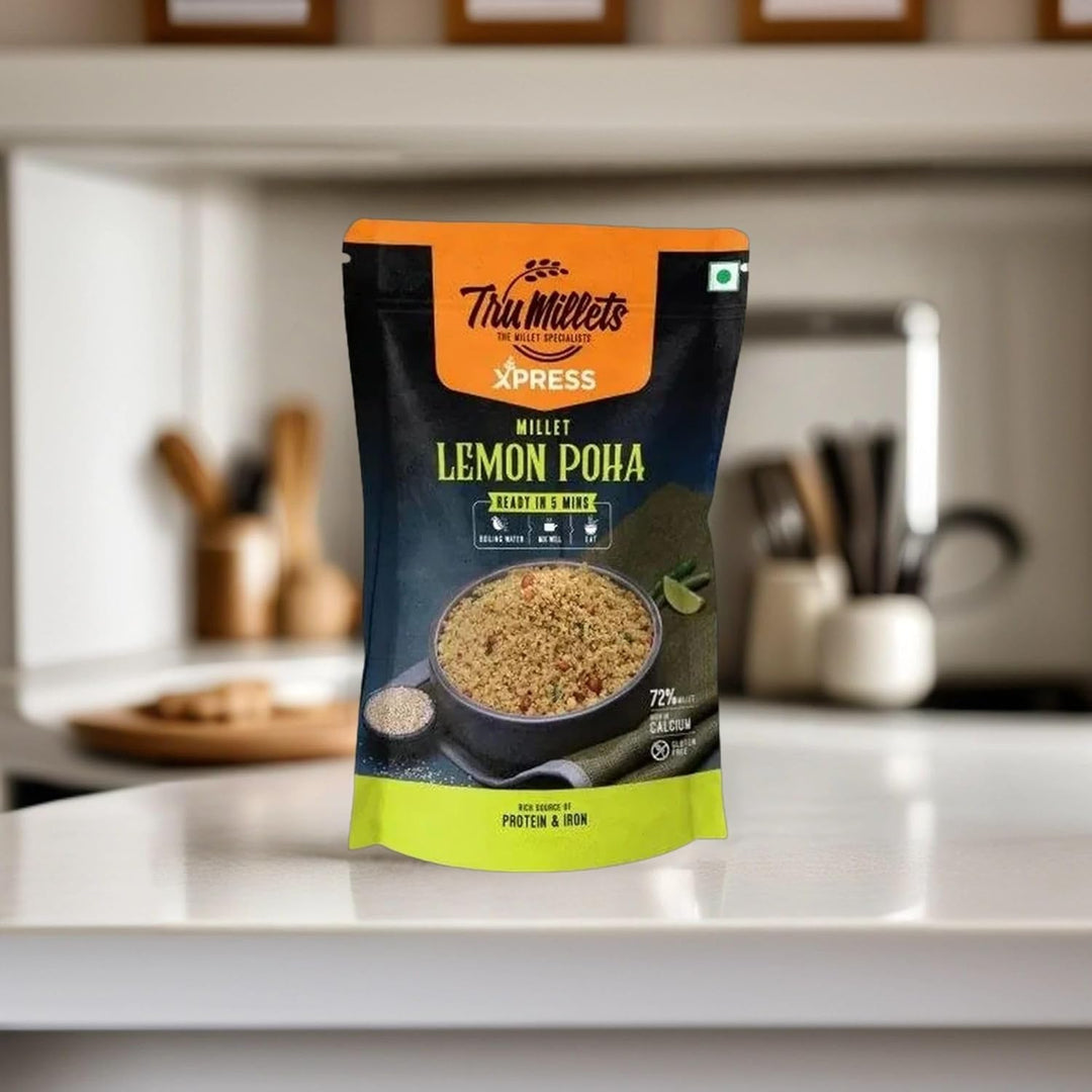 Trumillets MILLET LEMON,CHINISE AND TANGO POHA, EACH 180 gm (Pack of 6)