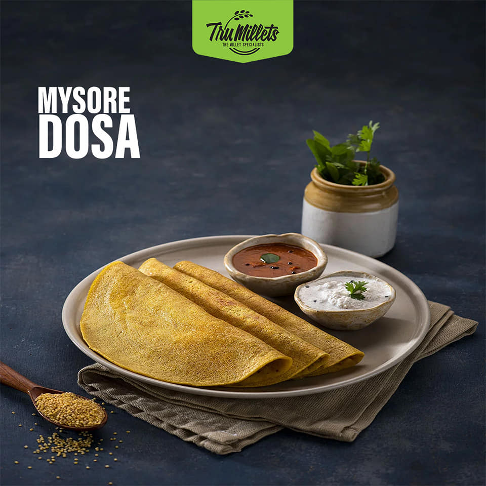 Trumillets MULTI MILLET MYSORE AND ADAI DOSA MIX ,EACH 250 gm (Pack of 4)