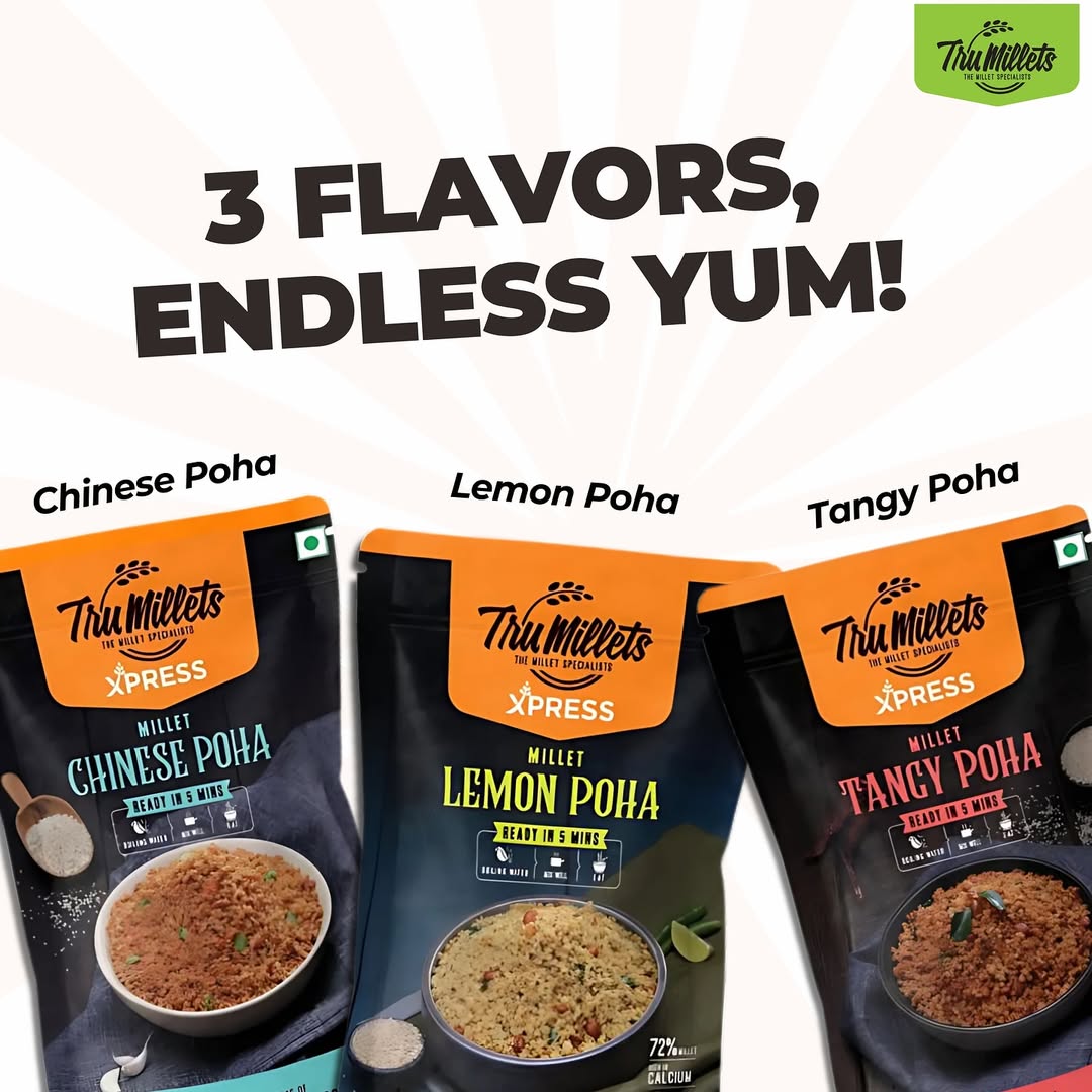 Trumillets MILLET TANGY POHA - 180 gm