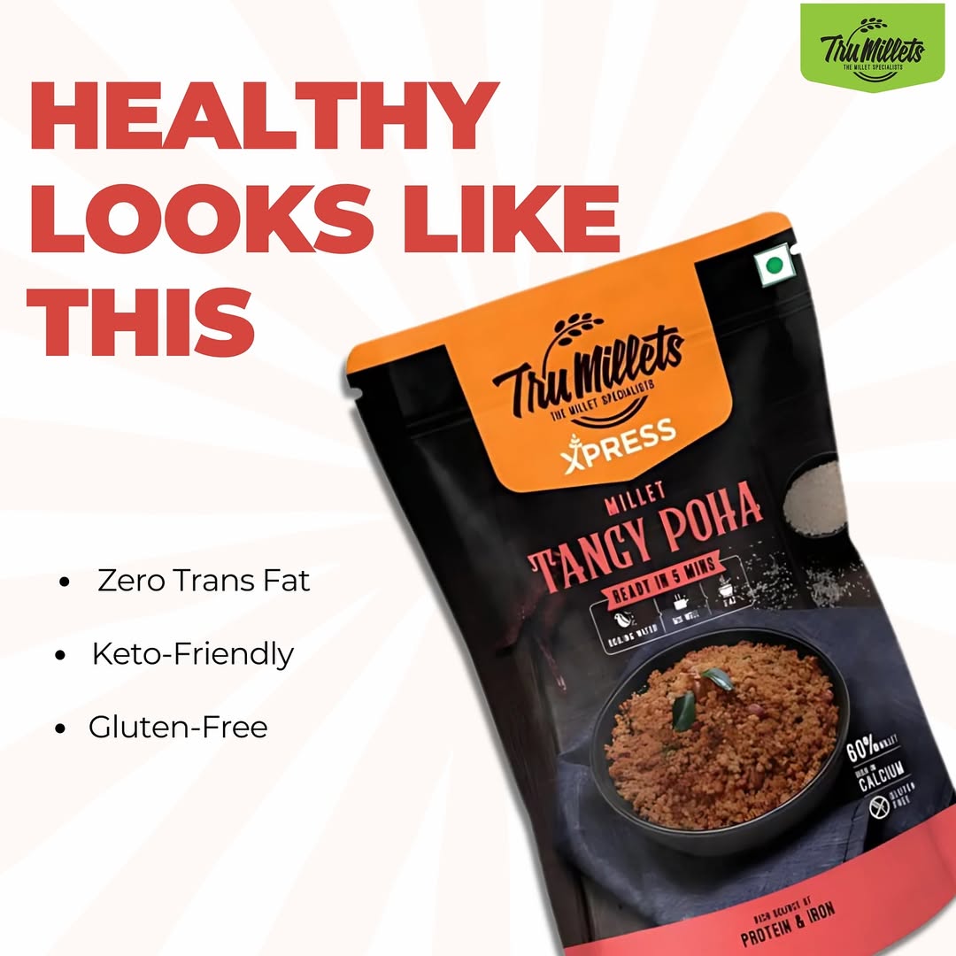 Trumillets MILLET TANGY POHA - 180 gm