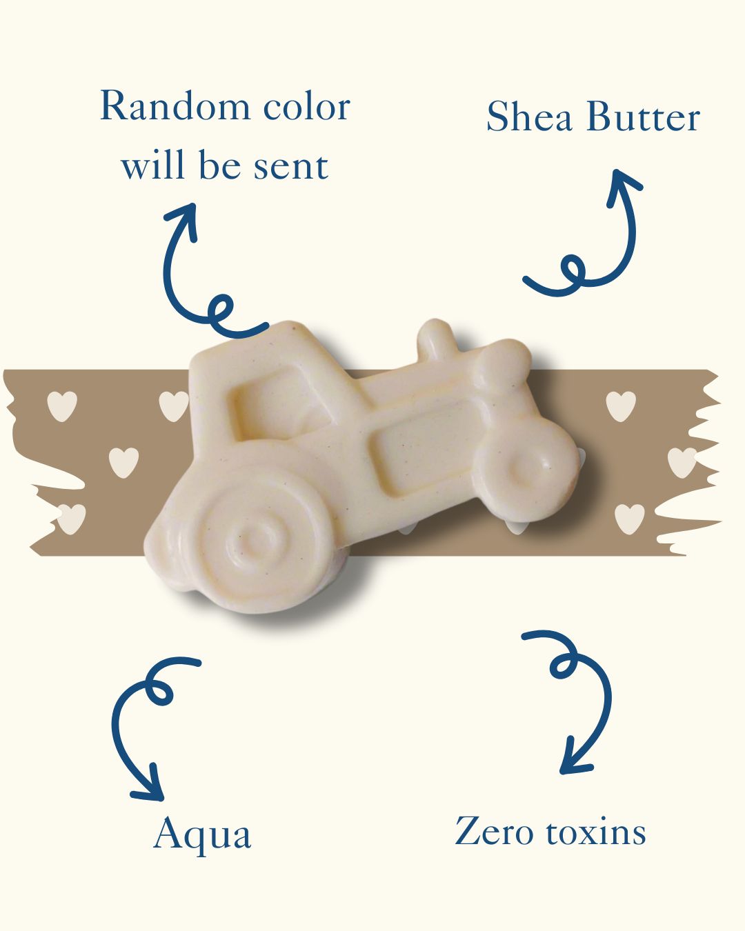 Sobek Naturals Kids Vehicle Shaped Shea Butter Soap Bar Set