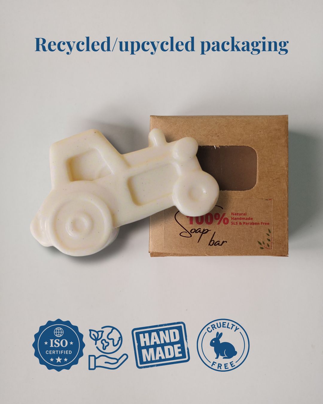 Sobek Naturals Kids Vehicle Shaped Shea Butter Soap Bar Set