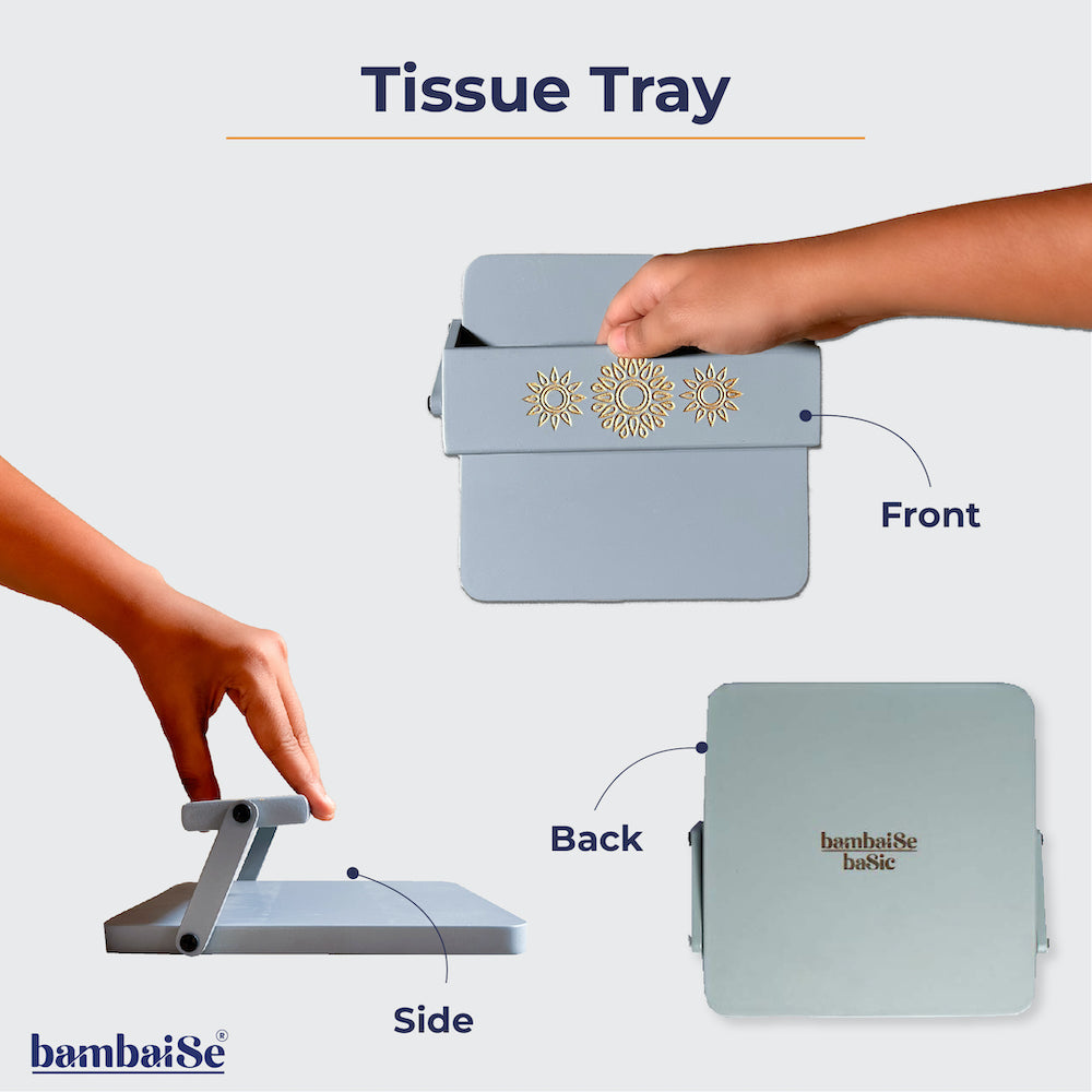 BambaiSe Pebble Grey Tissue Tray