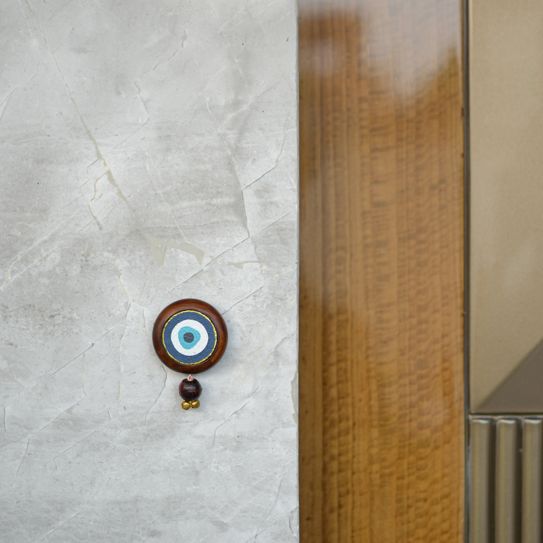 Evil Eye Door Hanging | Pack of 2 | 100 % Natural | Timeless Look | Reusable | Positive Energy | Handcrafted in Banaras