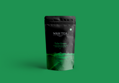 Wah Tea Tulsi Green Tea - Loose Leaf - Stand Up Pouch Pack of 2 (100g each)