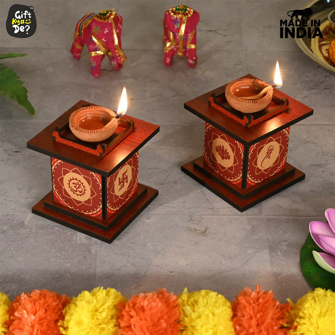 Gift Kya De Tulsi Chaura Diya Stand | Diwali Decoration