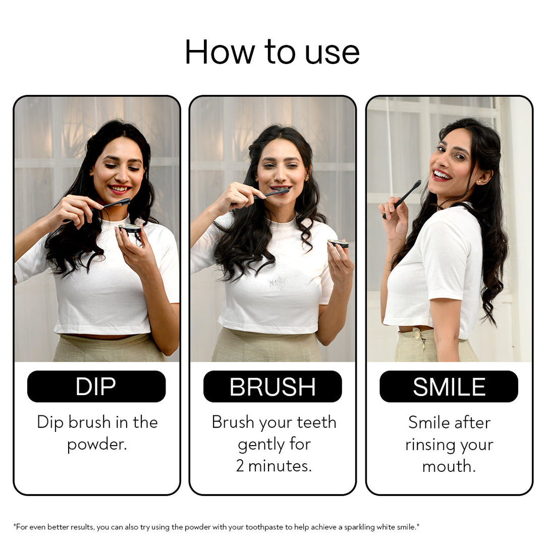 Habbits Charcoal Teeth Whitening Powder - Ylang-ylang Mint