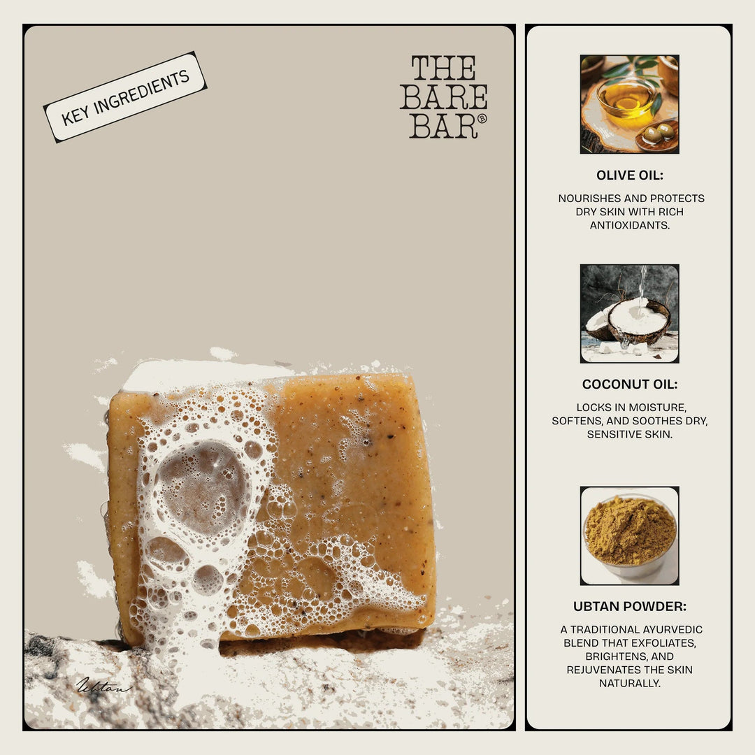 Ubtan Body Scrub Bar - Suspire