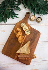Large Teakwood Platter/ Cheese Board with Handle