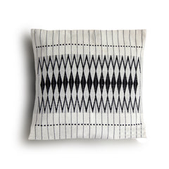 Handwoven Dzukou Black and White Tribal Cushion Cover