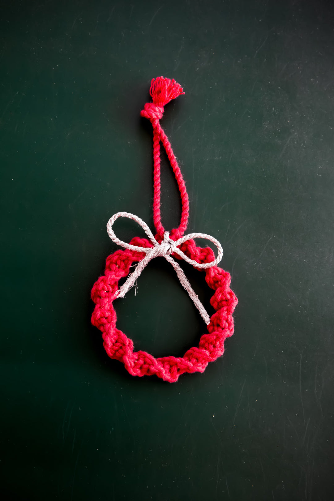 DecoTalk Macrame Christmas Ornaments Set of 5 with FREE Gift bag