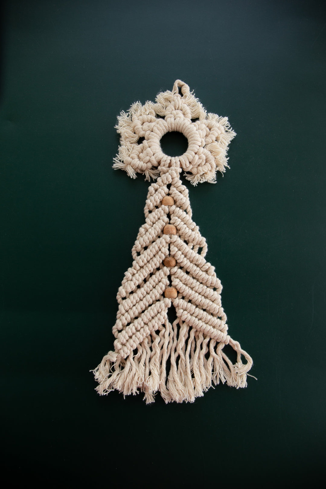 DecoTalk Macrame Christmas Ornaments Set of 5 with FREE Gift bag