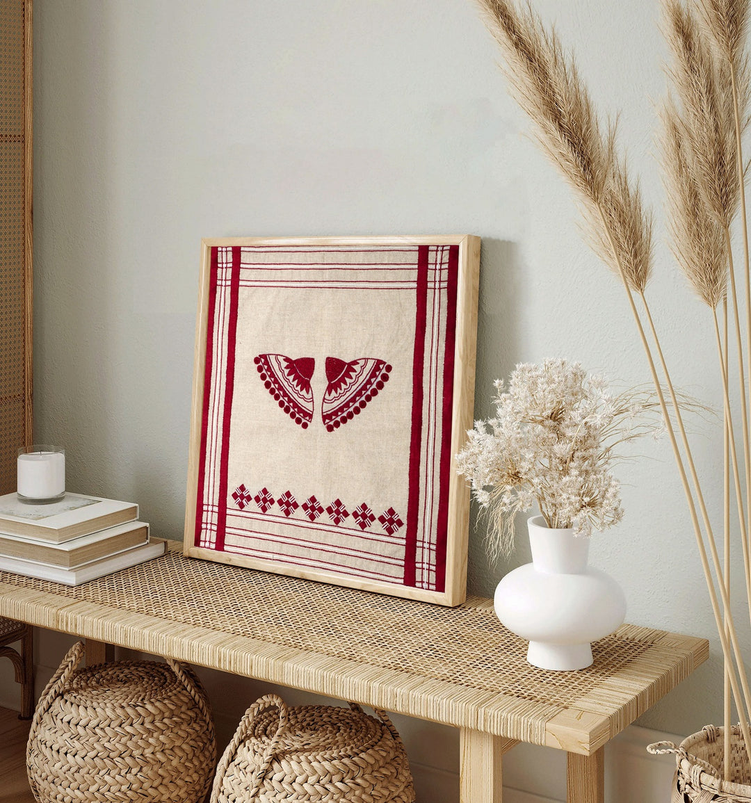 Japi Fabic Wall art 38 x 43 cm-Unframed