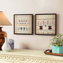 Rungu Wall art 38 x 43 cm - Unframed