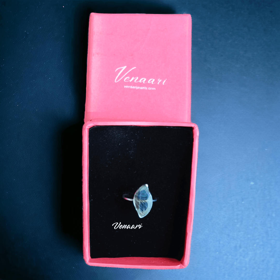 Unique Natural Shazar Stone Sterling Silver Varuna Free Size Ring - Suspire