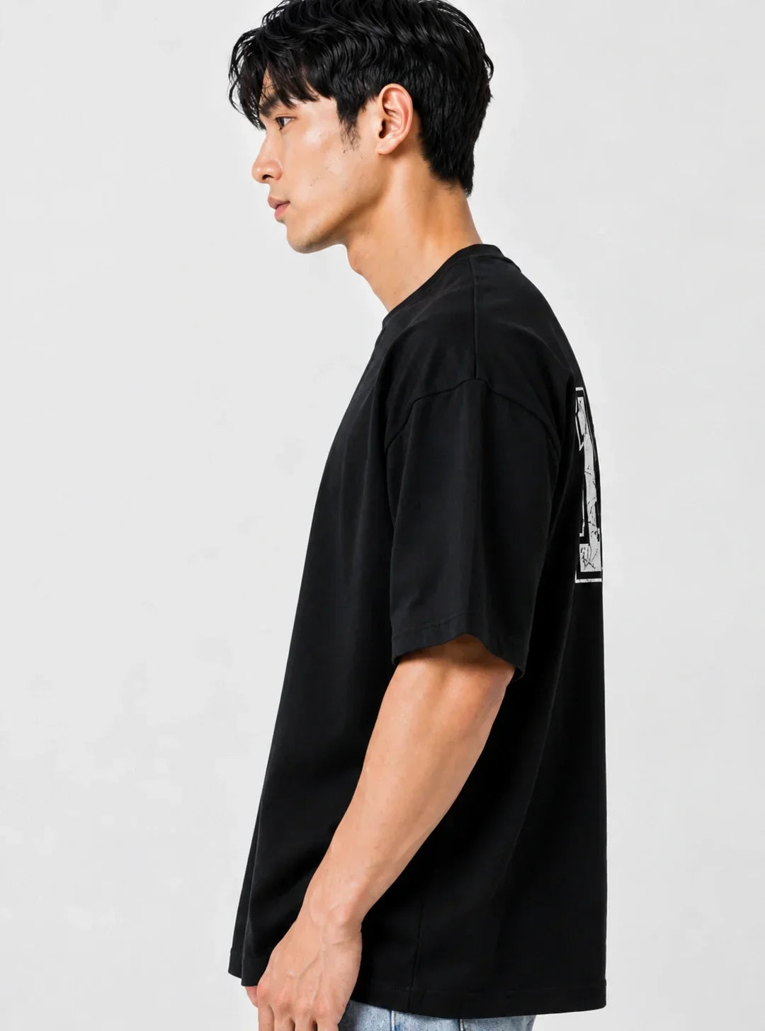 Bamboology Men’s Bamboo Oversized Black T-Shirt | Jersey No. 108