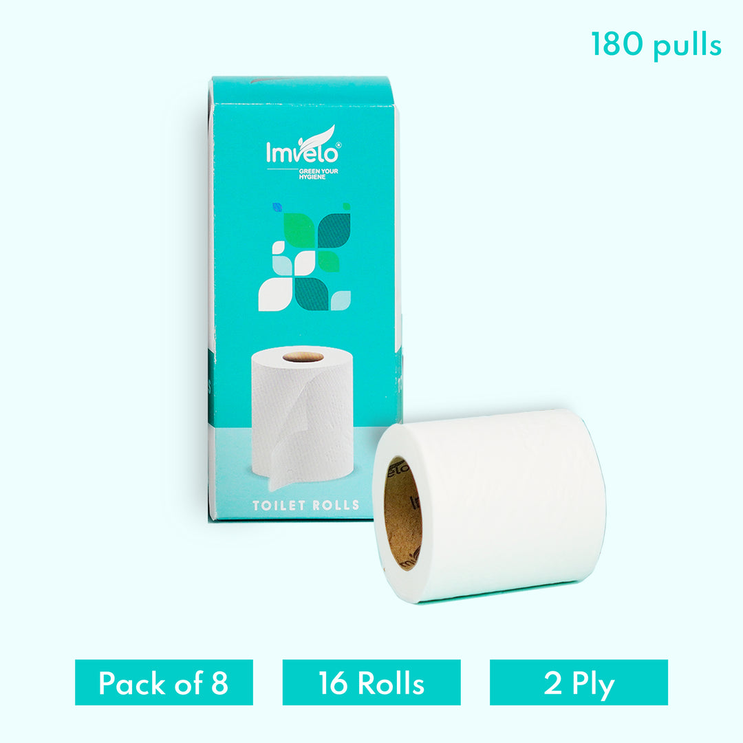 Imvelo Ply Toilet Roll | Ecofriendly | Soft & Highly Absorbent | Flushable Toilet Tissue