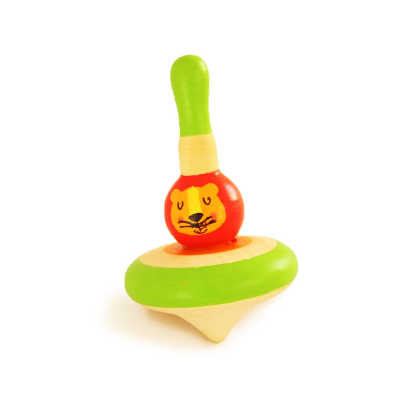 Shumee Wooden Animal Spin Tops - Set of 3