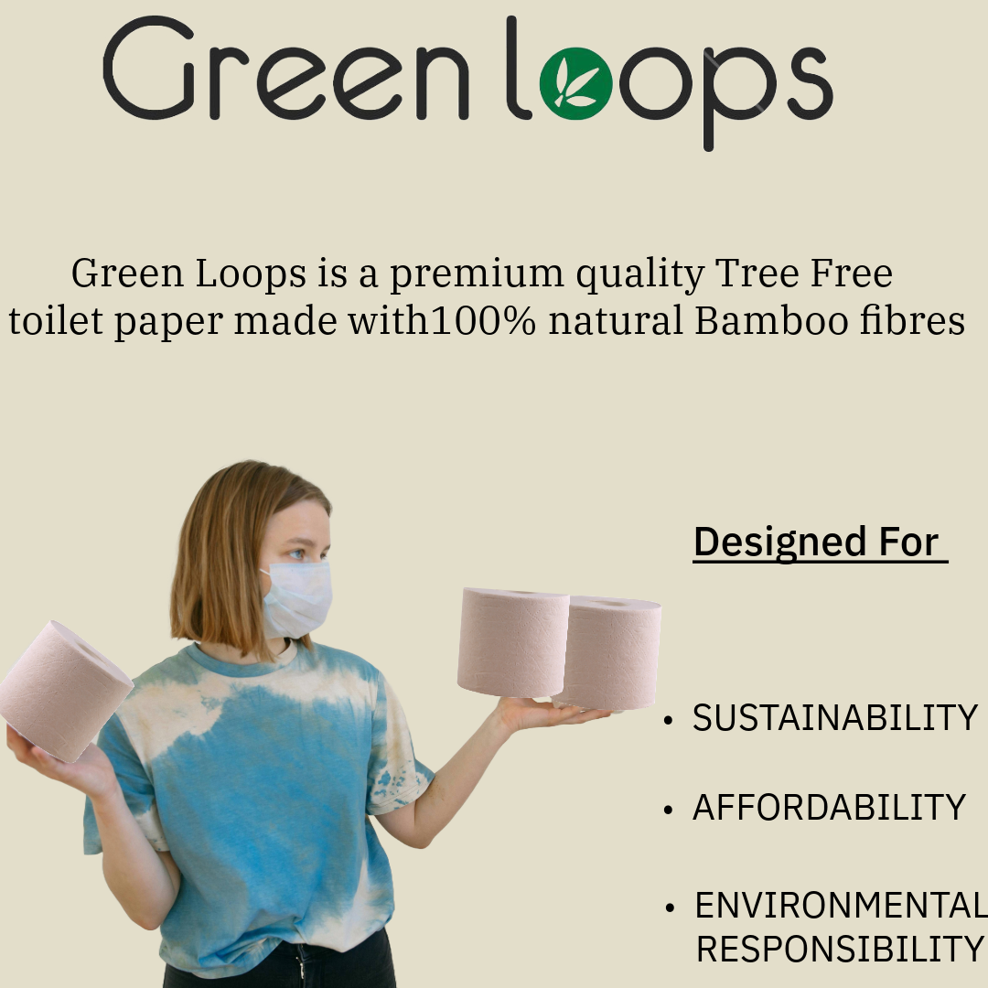 Bamboo Toilet Tissue Paper - 12 Roll Pack