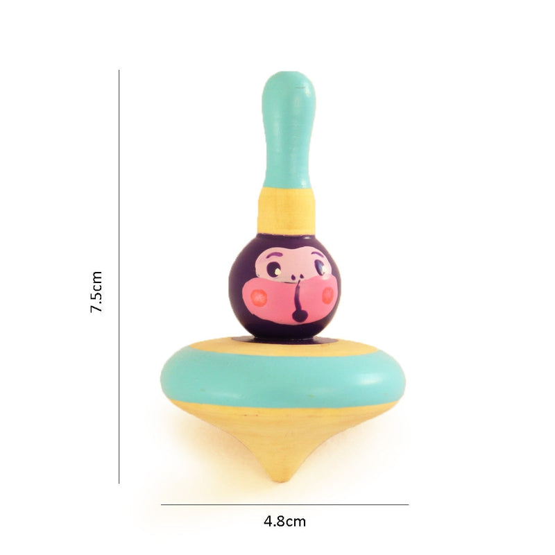 Shumee Wooden Animal Spin Tops - Set of 3