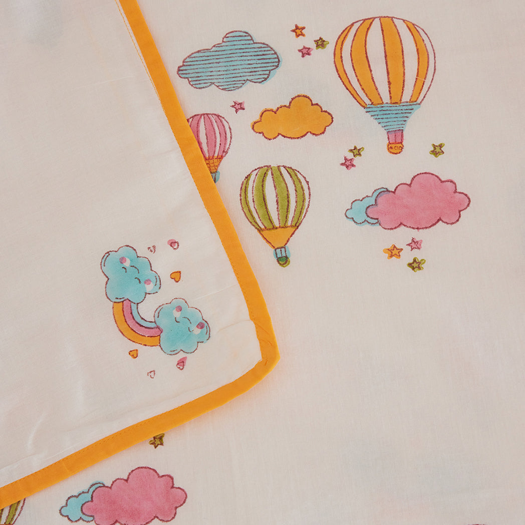 ADYA Yellow Hot Air Balloon Baby Dohar