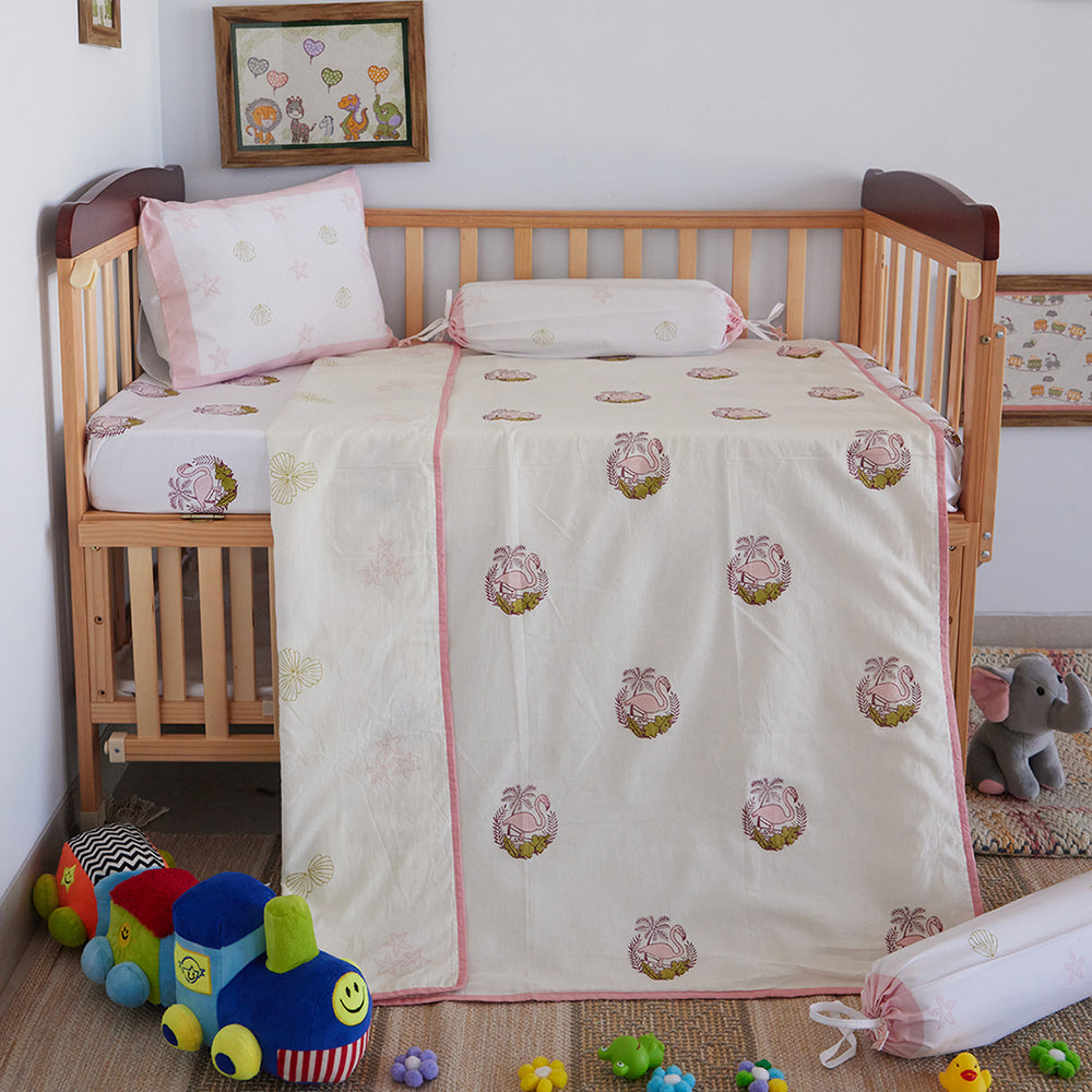 ADYA Pink Flamingo Baby Dohar