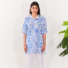 HempZero Sea Breeze Kurta