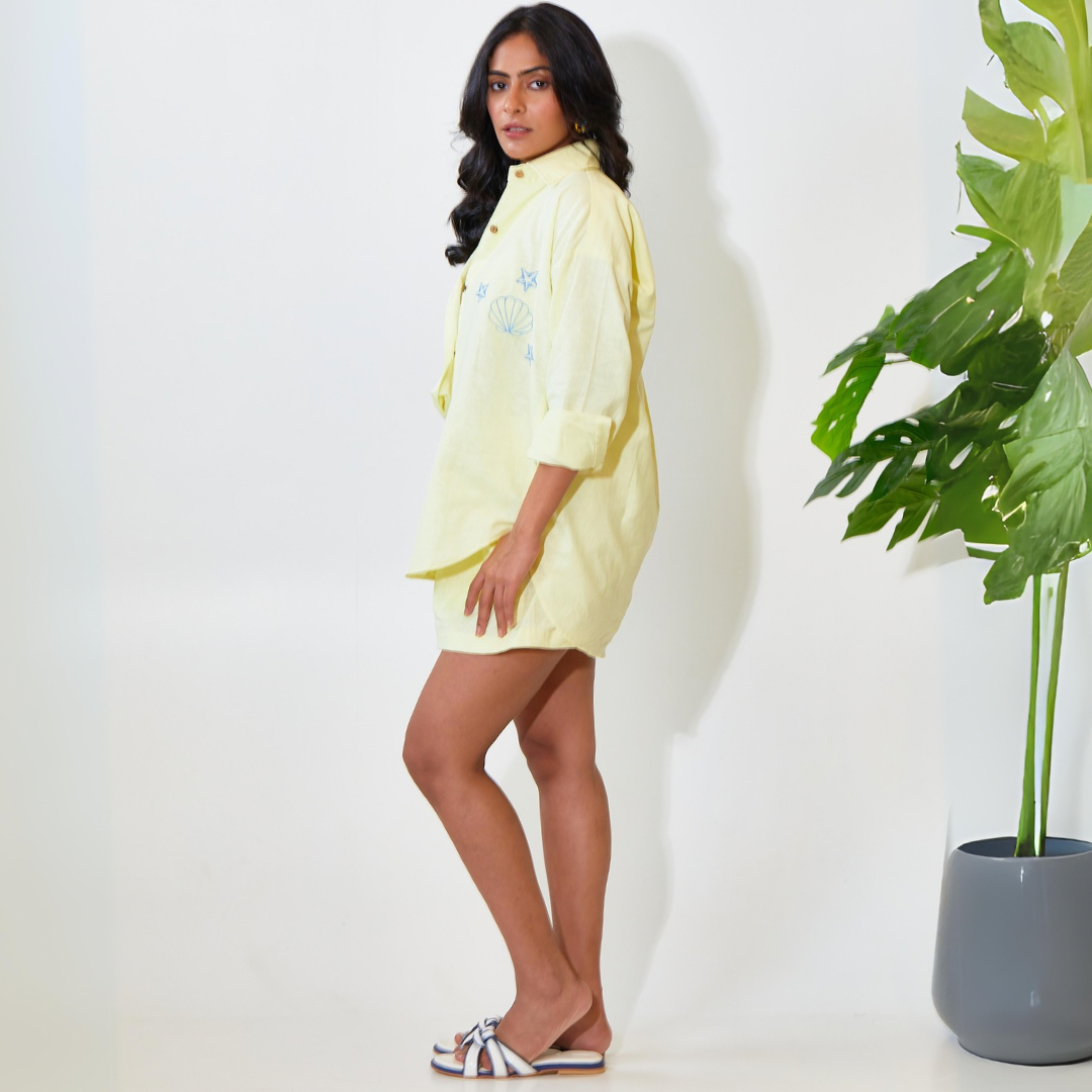 HempZero Limon Lounge Set with Shorts