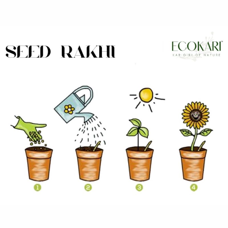 Ecokari Handmade Plantable Seed Rakhi