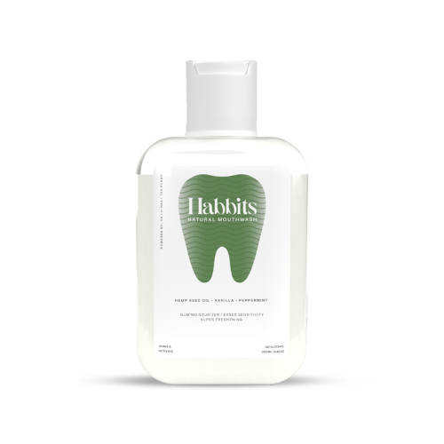 Habbits Sensitivity Relief Hemp Seed Oil, Vanilla Natural Mouthwash - Pack of 1