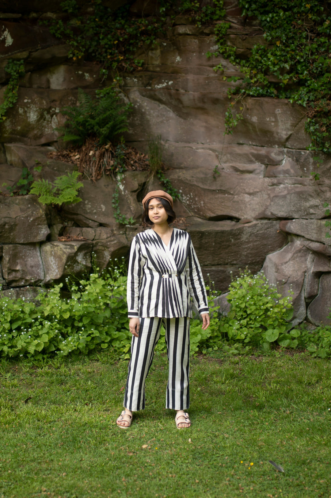 The Terra Tribe Serenity Pants | Stripes | Black