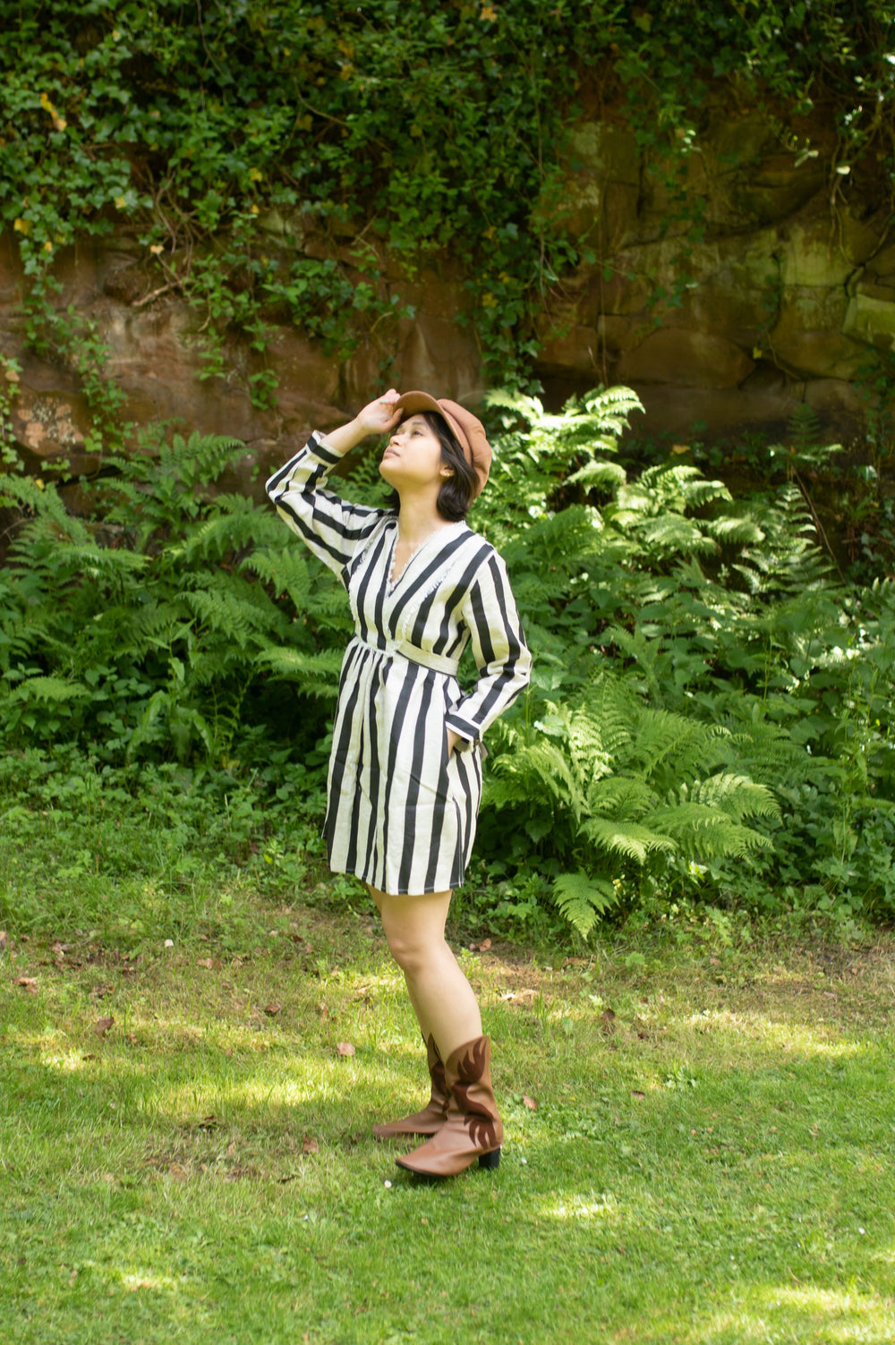 The Terra Tribe Hawaii Shift Dress | Stripes | Black
