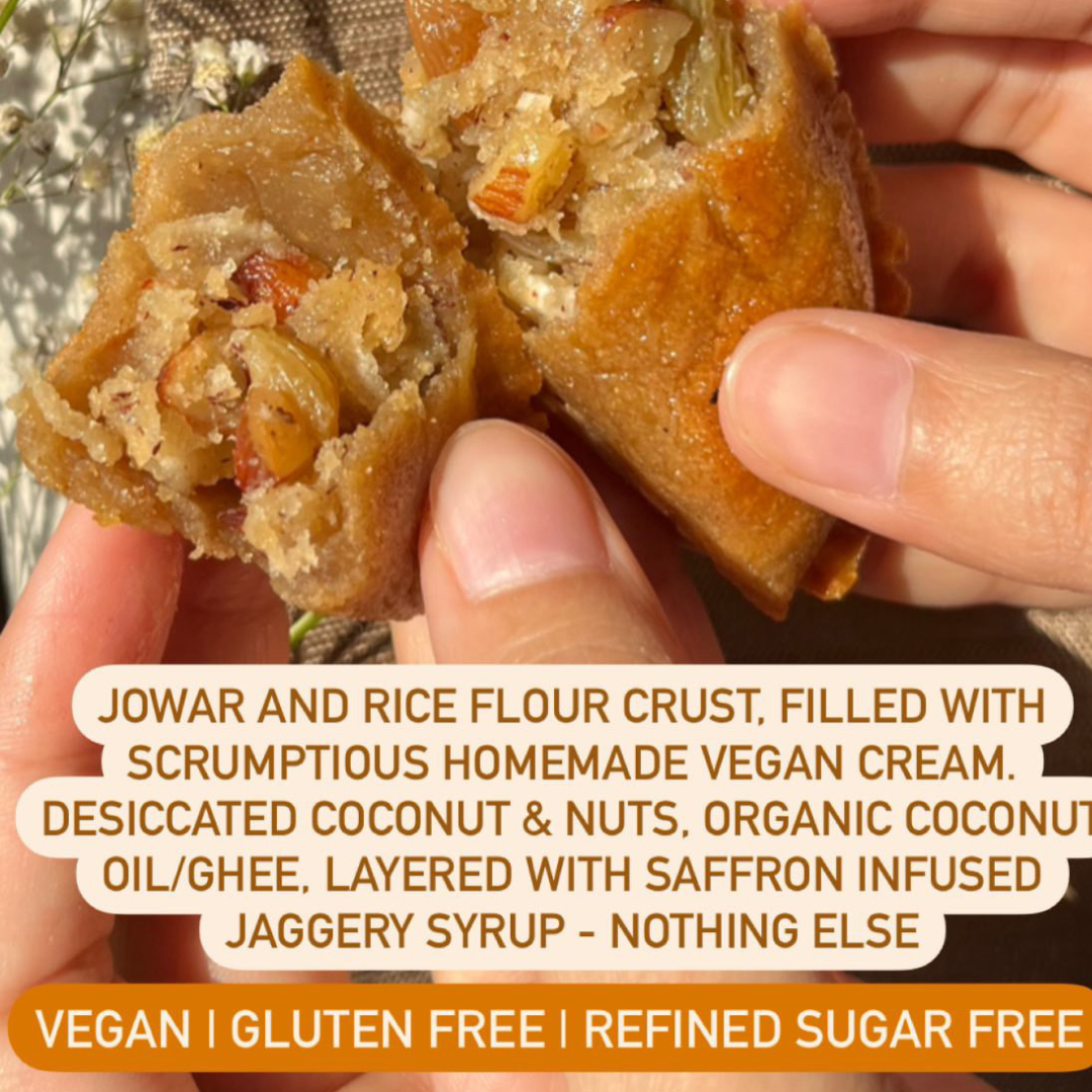 KS Supertreats Vegan Baked Gujiya | Pack of 5 | Holi Special